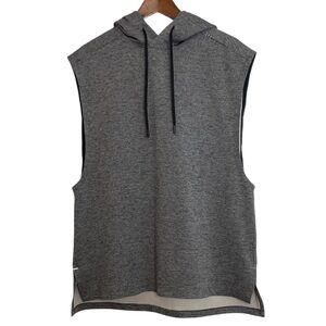 Lululemon Hoodie Mens Medium Gray Breaking Bounds Sleeveless Pullover Gym Train