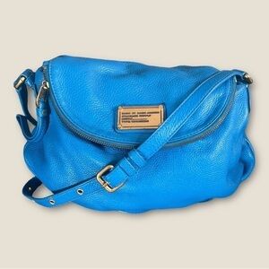 Mark Jacobs classic Q Natasha electric blue Crossbody bag