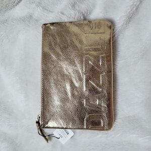 NWT! Gold Dazzle Medium Pouch!