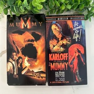 Mummy VTG movie and  The Mummy Brendan Fraser VCR VHS x 2