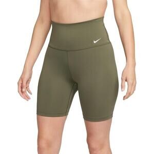 Nike Dri-FIT One Women's High-Waisted 7" Biker Shorts Tight Fit Olive, XX-Large