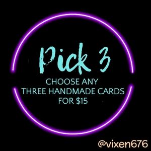 3/$15 HAND CRAFTED CARDS