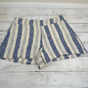 Cream white shirts, blue striped pattern NWOT