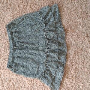 Sienna Sky Gray Ruffle‎ Chiffon Tie Gray Mini Skirt M