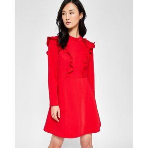 BNWT Ted Baker London Fashal Ruffle Long Sleeve Dress