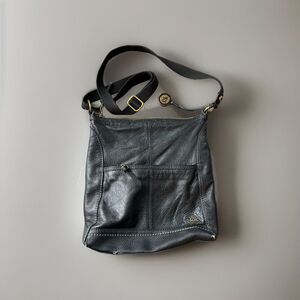 The Sak Black Leather Crossbody Bag Purse