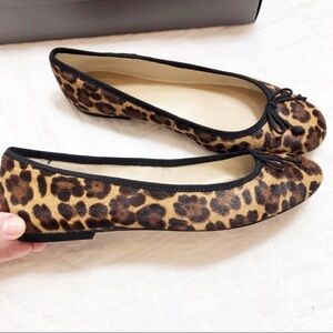 NEW Ann Taylor animal print calf hair ballet flat sz6.5