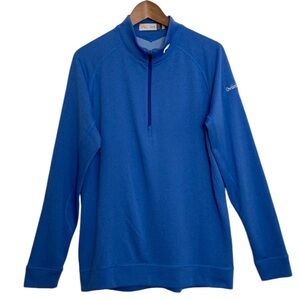 KJUS Shirt Mens 52 Large Blue  Keano Golf Half Zip Long Sleeve Mid Layer