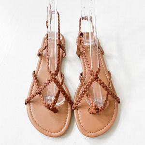 Mata Shoes Tan Braided Straps Sandals GARDEN