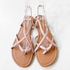 Mata Shoes Nude Braided Straps Sandals GARDEN