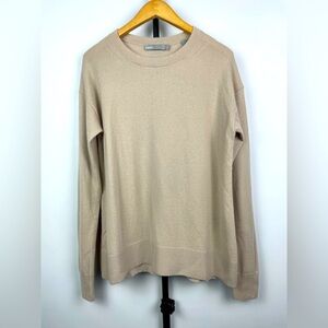 Vince Tan 100% Cashmere Knit Pullover Crewneck Sweater