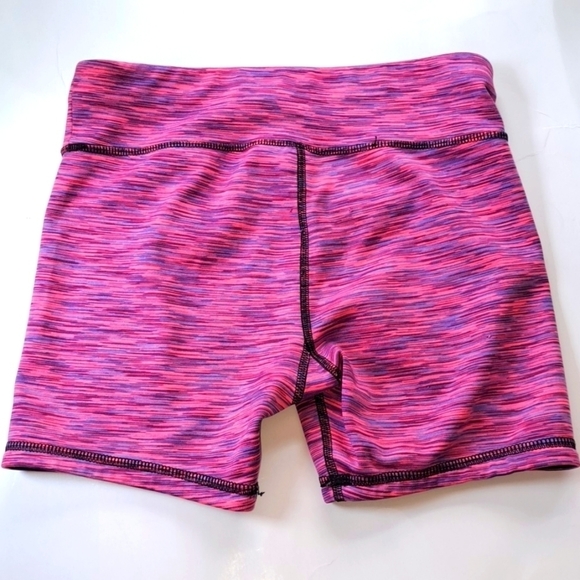 Old Navy Girls' athletic wear bike shorts size large 10/12 stretchy pink & black - Picture 3 of 6