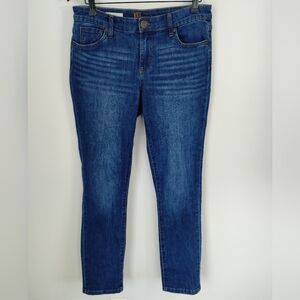 Kut From The Kloth Carrie Boyfriend Jeans Sz 4 Medium Blue Wash Stretch