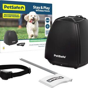 Petsafe Stay and Play Wireless Fence w/ Waterproof Collar for Dogs & Cats RFA-55