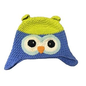 Kids crochet owl hat