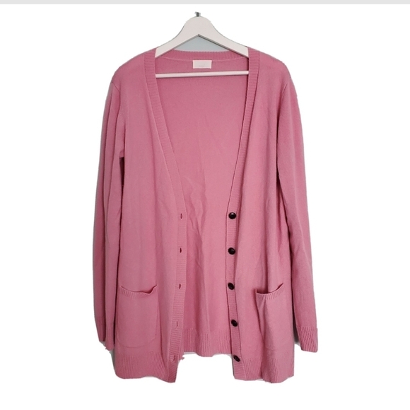 Day Birger et Mikkelsen Pink Cashmere Cardigan Sweater - Picture 1 of 4