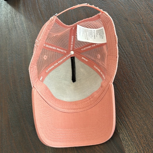 PRANA trucker hat mesh back adjustable strap cotton blend blush pink blue white - Picture 7 of 9