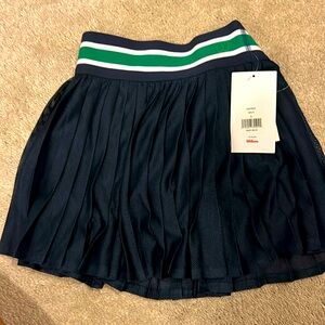 Wilson Girls Pleated Mesh Tennis Skirt