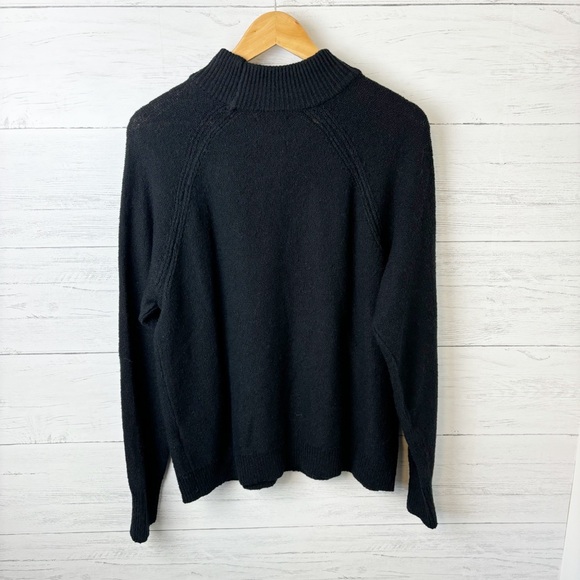 Abercrombie & Fitch Mockneck Sweater Black XL - Cotton Blend - Picture 3 of 8