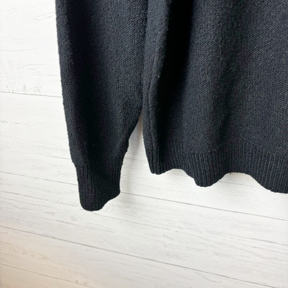 Abercrombie & Fitch Mockneck Sweater Black XL - Cotton Blend - Picture 4 of 8