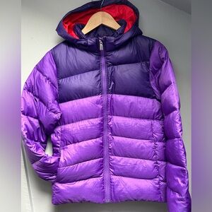 NIKE youth size XL winter purple puffer jacket