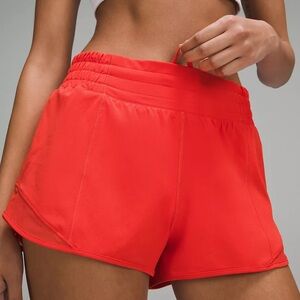 Lululemon Women’s Hotty Hot Orange High-Rise Short, Size 18, Gym, Run, Sports