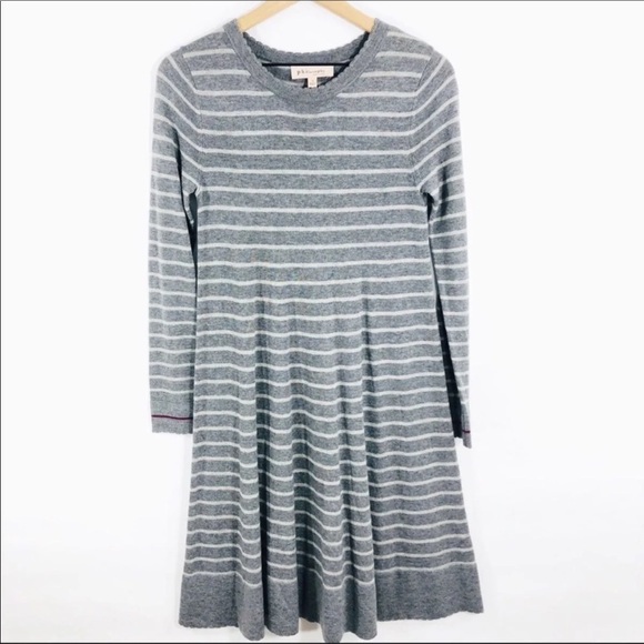 Philosophy gray stripe sweater dress - Picture 1 of 6