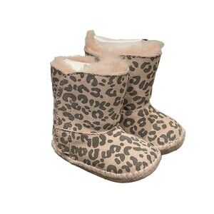 Ugg Australia Cassie Pink Leopard Infant Boots Size 0/1 XSmall 0-6 Months EUC