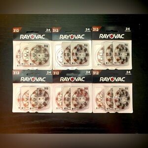 RAYOVAC BATTERIES SIZE 312