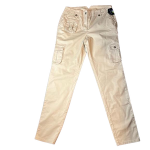 Jeanology khaki cargo pants Size 8 NWT