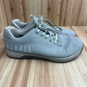 NoBull Shoes Men 8.5 Women 10 Gray Outwork Athletic Trainer Superfabric Textured