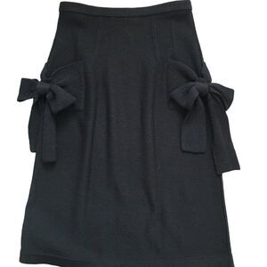 Sonia Rykiel Straight black skirt  36 Black   Wool and Cashmere