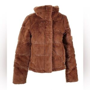 Abercrombie & Fitch Faux Fur Puffet Jacket Size XS