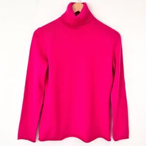 Lord & Taylor 100% Cashmere Long Sleeve Turtleneck Womens Size M Pink