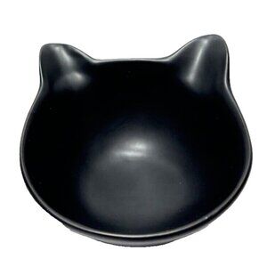 Cat/Kitten Whiskers Stress Free Elevated Black Food/Water Bowl For Easier Eating