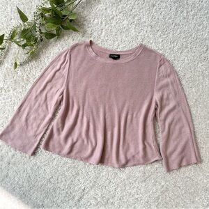 ✨3/$10✨ [lord & taylor] mauve ribbed flared sleeve sweater