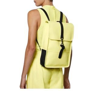 Rains Backpack Yellow Mini Waterproof Travel Hike Outdoors Straw Gorpcore School