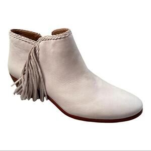 Sam Edelman Paige Pink  Fringe Western Ankle Boots 8