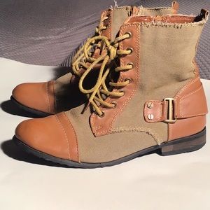 Rue 21 Take a Hike Combat boots- brown 7/8