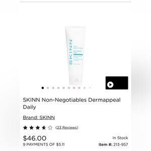 Brand New SKINN Dermappeal Daily