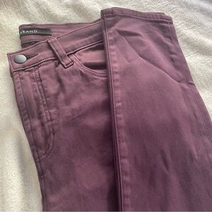 J Brand Soft Cotton Modal Blend Purple Pants in Size 28