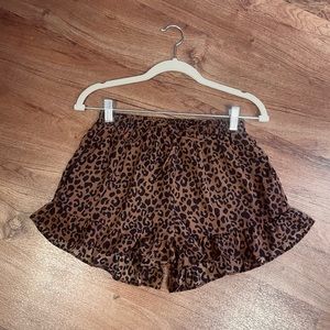 *HOST PICK* Leopard Print Frill Shorts by Sienna Sky -Sz S-