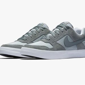 Nike SB Delta Force Vulc Cool Gray Wolf Skate Tennis Shoes