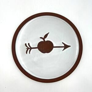 Stephen Pearce Pottery Apple & Arrow Plate 11" Rustic Dinnerware