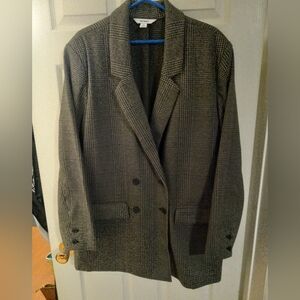 Old Navy Double Breasted Blazer with Tag XXL Grey