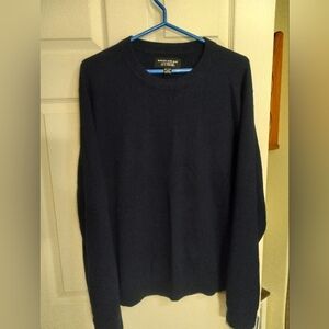 Banana Republic 100% Cashmere Dark Blue Crewneck XXL