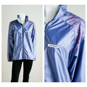 Vintage 90s Y2k Louis Garneau Shiny Lilac Jacket