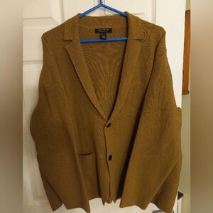 Banana Republic Cardigan/Blazer Tan XL Organic Cotton