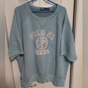 Polo by Ralph Lauren Short Sleeve Distressed Sweatshirt XXL