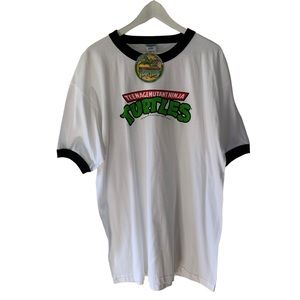 2000s Teenage Mutant Ninja Turtles Graphic T Shirt White Comicon Y2K Size XL